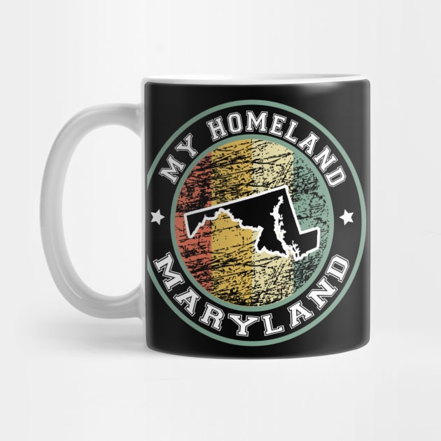 Homeland Maryland state USA vintage by LiquidLine